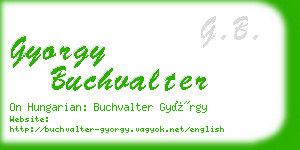 gyorgy buchvalter business card